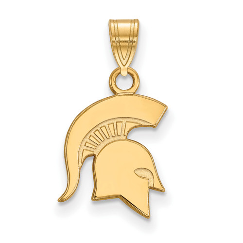 Michigan State Spartans 10k Yellow Gold Small Pendant