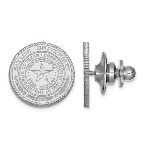 Baylor Bears 14k White Gold Crest Lapel Pin