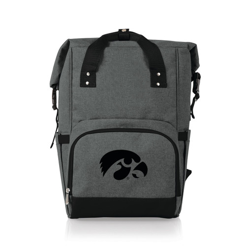Iowa Hawkeyes On The Go Roll-Top Cooler Backpack