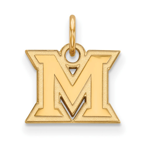 Miami of Ohio RedHawks 14k Yellow Gold Extra Small Pendant