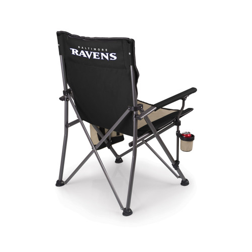 Baltimore Ravens Black Big Bear XL Camp Chair with Cooler