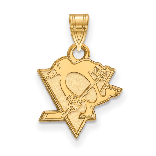 Pittsburgh Penguins 14k Yellow Gold Small Pendant