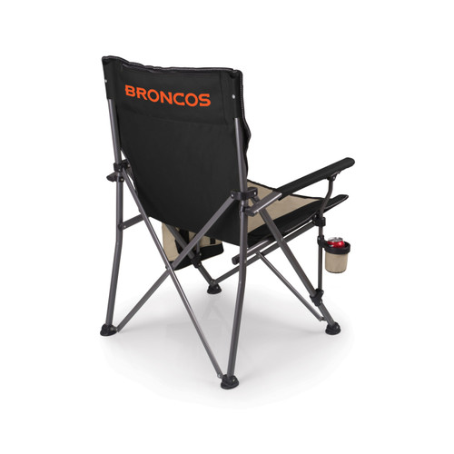 Denver Broncos Black Big Bear XL Camp Chair with Cooler