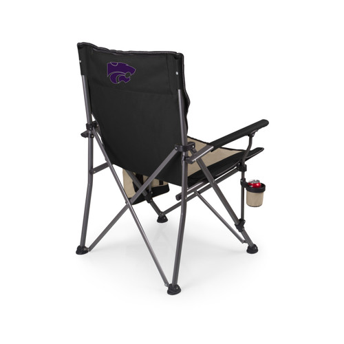 Kansas State Wildcats Black Big Bear XL Camp Chair with Cooler