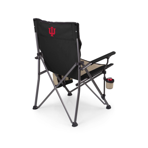 Indiana Hoosiers Black Big Bear XL Camp Chair with Cooler