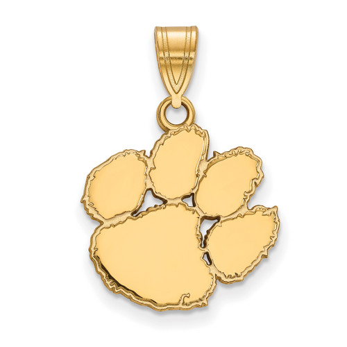 Clemson Tigers 14k Yellow Gold Medium Pendant