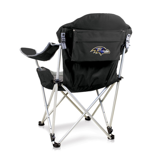 Baltimore Ravens Black Reclining Camp Chair