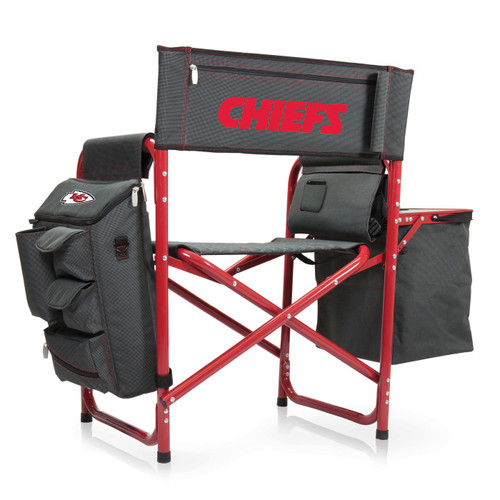 Kansas City Chiefs Dark Gray/Red Fusion Folding Chair