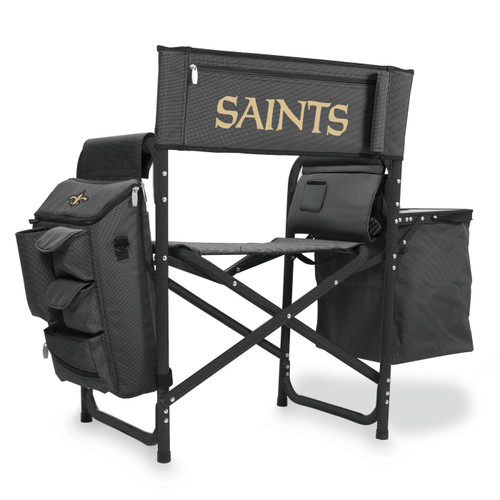 New Orleans Saints Dark Gray/Black Fusion Folding Chair