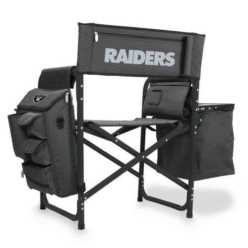 Las Vegas Raiders Dark Gray/Black Fusion Folding Chair