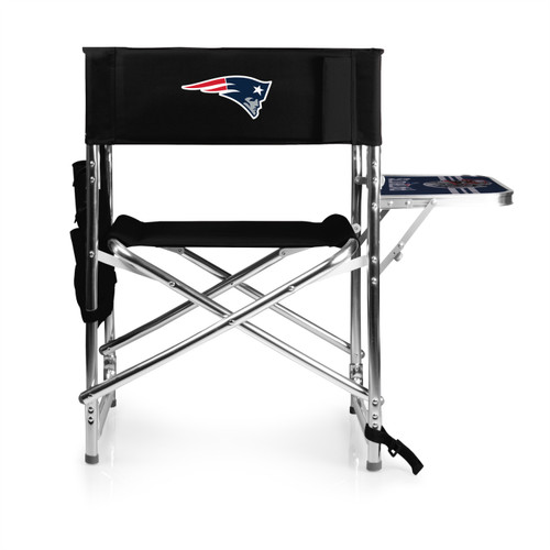 New England Patriots Black Sports Folding Chair