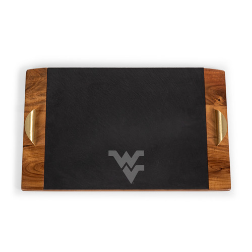 West Virginia Mountaineers Covina Acacia and Slate Serving Tray