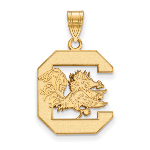 South Carolina Gamecocks 14k Yellow Gold Large Pendant