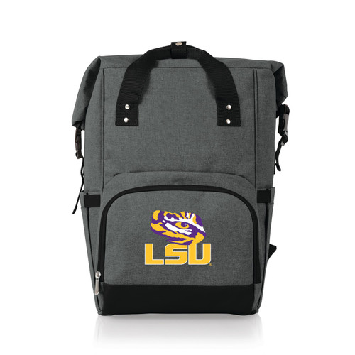 LSU Tigers On The Go Roll-Top Cooler Backpack