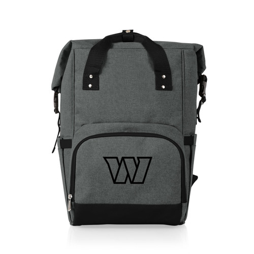 Washington Commanders On The Go Roll-Top Cooler Backpack