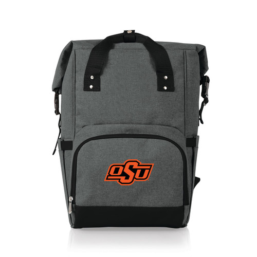 Oklahoma State Cowboys On The Go Roll-Top Cooler Backpack