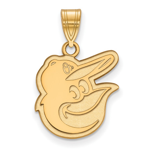 Baltimore Orioles 14k Yellow Gold Medium Pendant