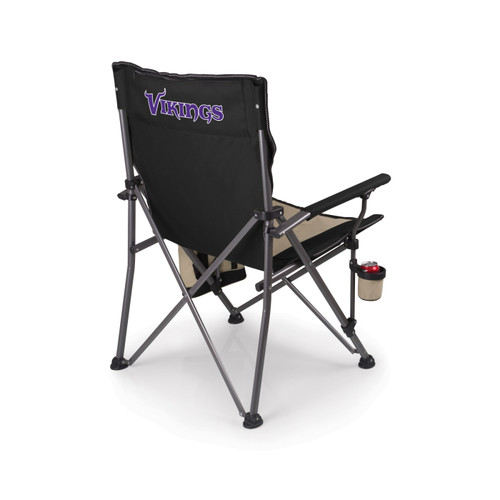 Minnesota Vikings Black Big Bear XL Camp Chair with Cooler