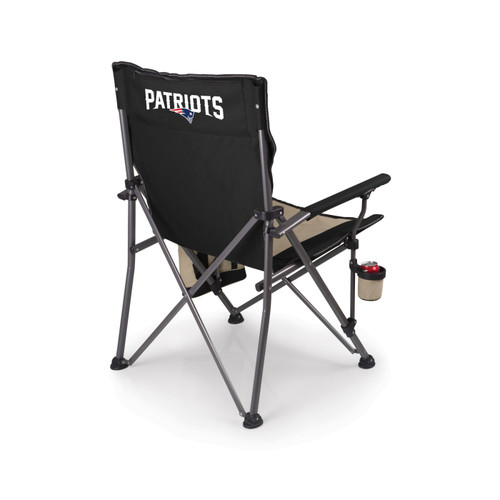 New England Patriots Black Big Bear XL Camp Chair with Cooler
