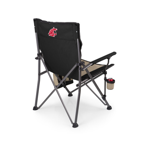 Washington State Cougars Black Big Bear XL Camp Chair with Cooler