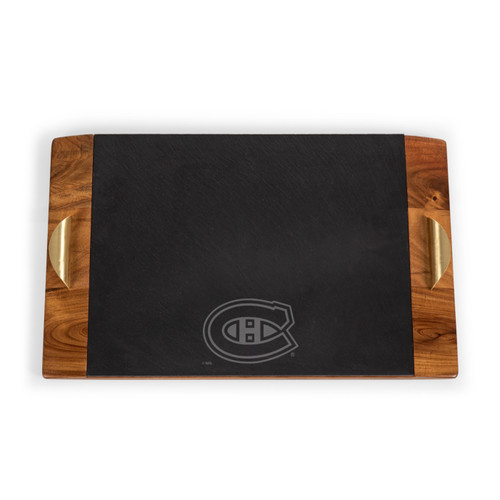 Montreal Canadiens Covina Acacia and Slate Serving Tray