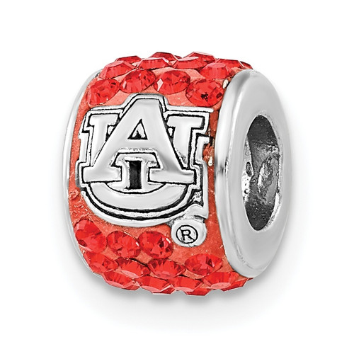 Auburn Tigers Sterling Silver Charm Bead