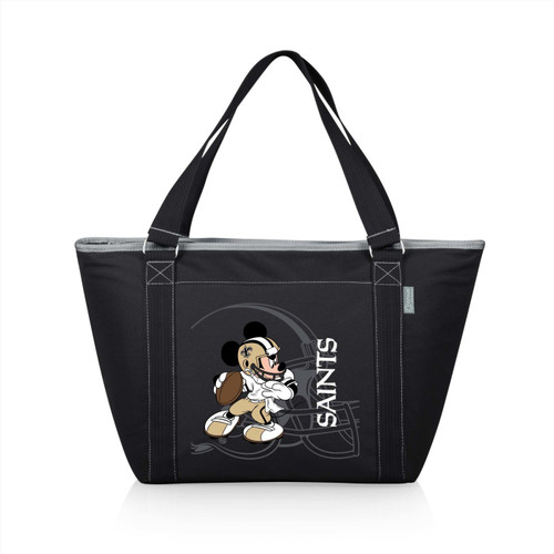 New Orleans Saints Mickey Mouse Black Topanga Cooler Tote