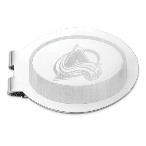 Colorado Avalanche Stainless Steel Engraved Money Clip