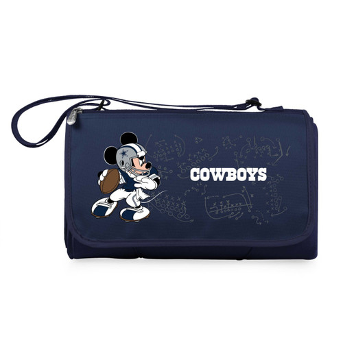 Dallas Cowboys Navy/Black Mickey Mouse Blanket Tote