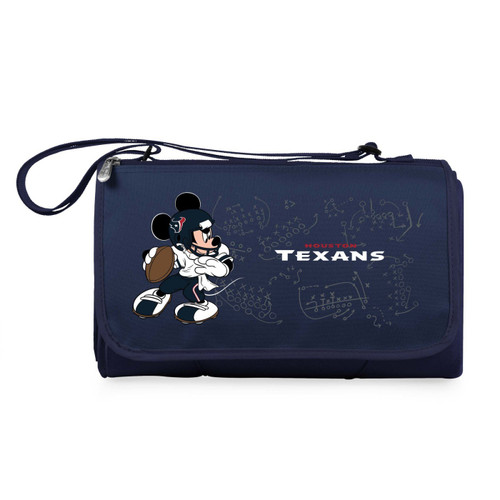 Houston Texans Navy/Black Mickey Mouse Blanket Tote