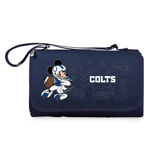 Indianapolis Colts Navy/Black Mickey Mouse Blanket Tote