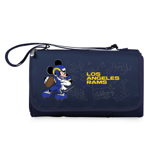 Los Angeles Rams Navy/Black Mickey Mouse Blanket Tote