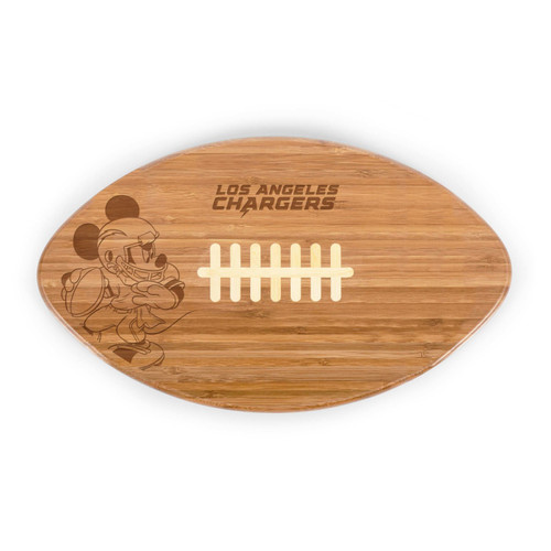 Los Angeles Chargers Mickey Mouse Touchdown Cutting Board