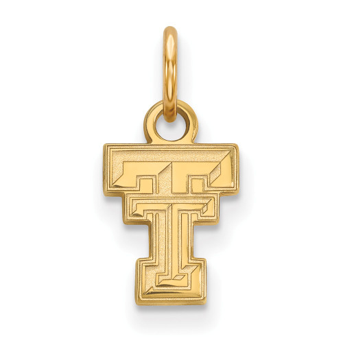 Texas Tech Red Raiders Sterling Silver Gold Plated Extra Small Pendant