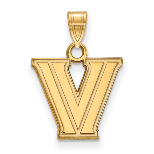 Villanova Wildcats NCAA Sterling Silver Gold Plated Small Pendant