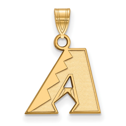 Arizona Diamondbacks Sterling Silver Gold Plated Small Pendant