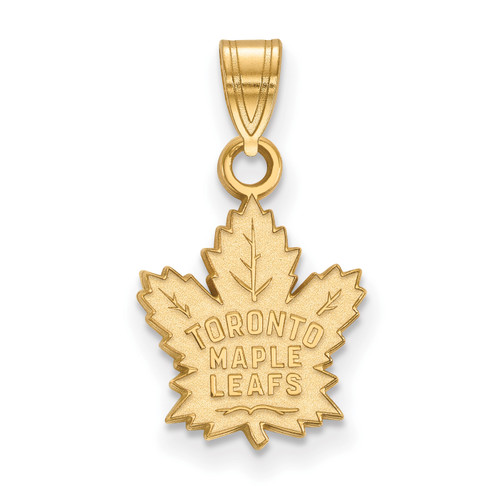 Toronto Maple Leafs Sterling Silver Gold Plated Small Pendant