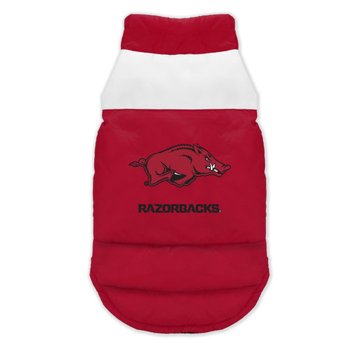 Arkansas Razorbacks Pet Parka Puff Vest