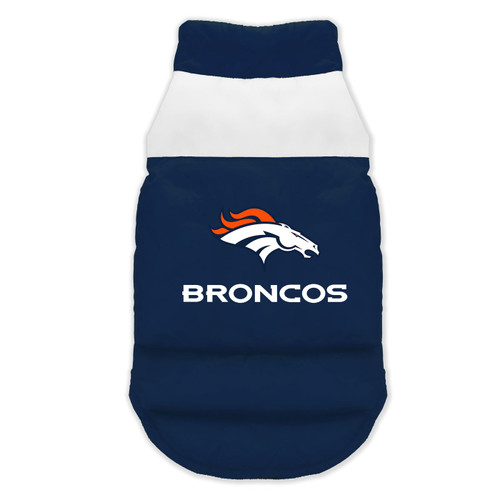Denver Broncos Pet Parka Puff Vest
