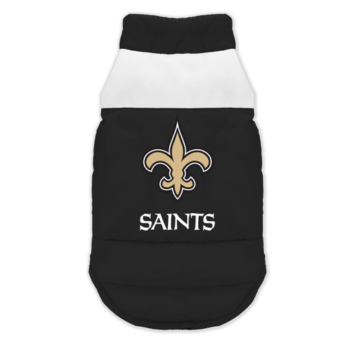 New Orleans Saints Pet Parka Puff Vest