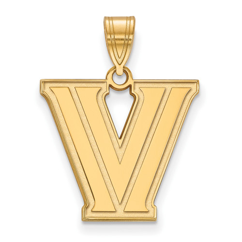 Villanova Wildcats NCAA Sterling Silver Gold Plated Medium Pendant