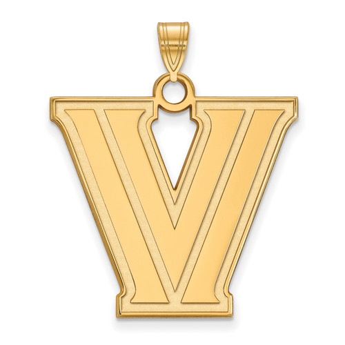 Villanova Wildcats NCAA Sterling Silver Gold Plated Extra Large Pendant