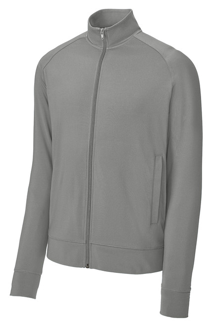 Sport-Tek Sport-Wick Stretch Full-Zip Men's Custom Cadet Jacket
