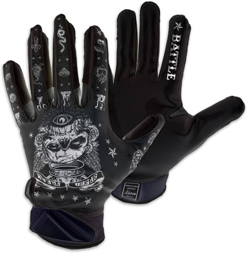 M】BATTLE Clown Cloaked GLOVE アメフト グローブ New Battle