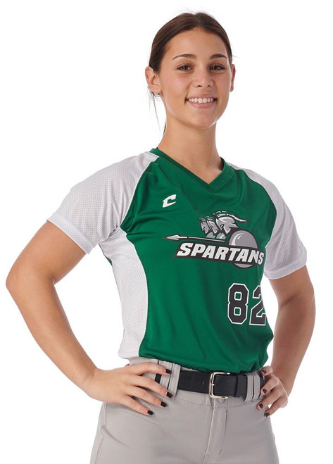 Champro Girls/Women's Infinite V-Neck Custom Softball Jersey