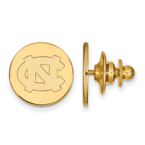 North Carolina Tar Heels Sterling Silver Gold Plated Tie Tac