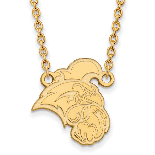 Coastal Carolina Chanticleers Gold Plated Large Pendant Necklace