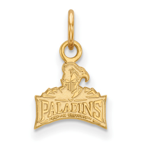 Furman Paladins Sterling Silver Gold Plated Extra Small Pendant