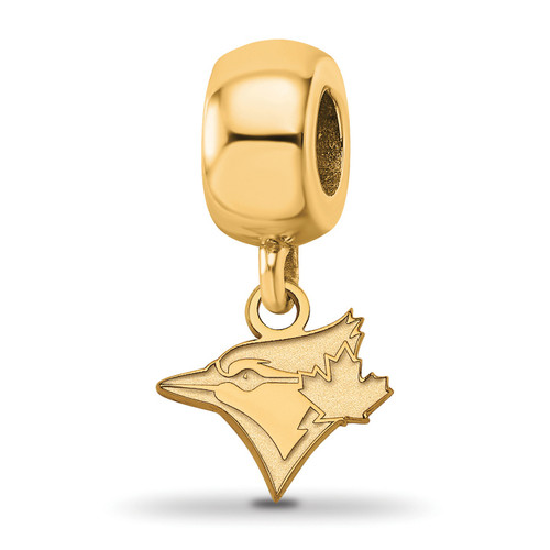 Toronto Blue Jays Logo Art Sterling Silver Gold Plated Xs Dangle Bead