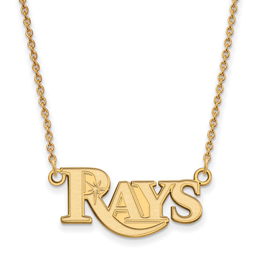 Tampa Bay Rays Sterling Silver Gold Plated Small Pendant Necklace
